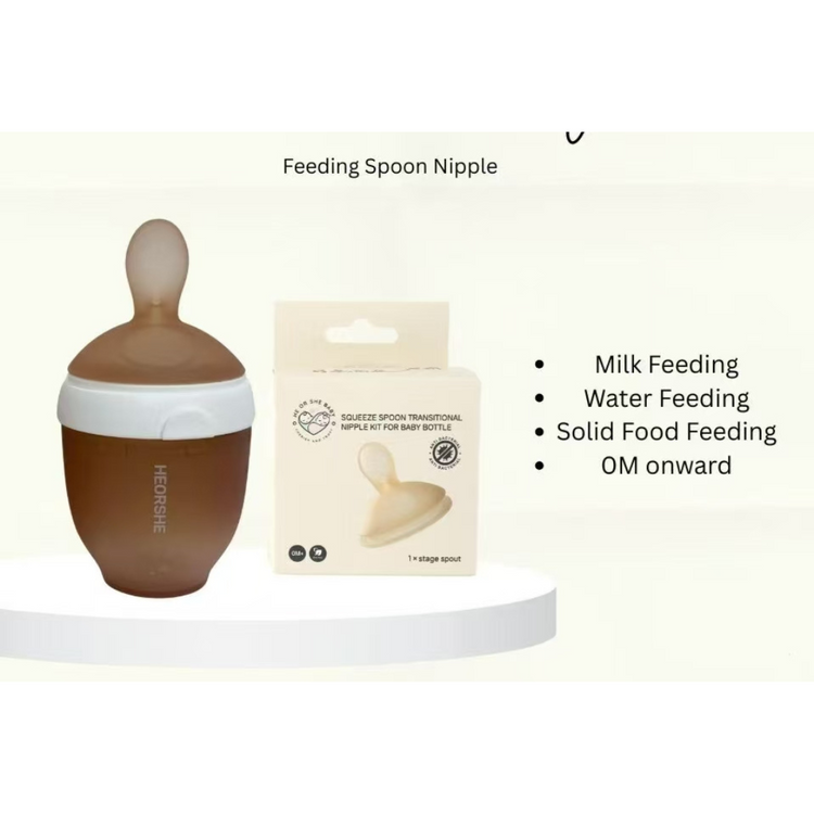He Or She Squeeze Spoon Transitional Nipple Kit (0m+)