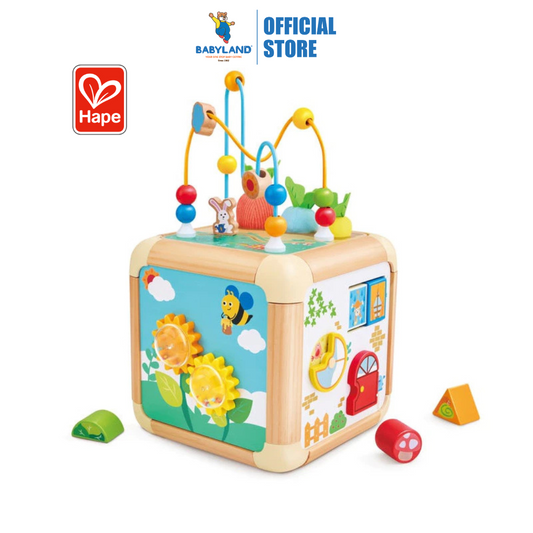Hape 0527 Green Thumb Activity Cube Suitable for Age 1-3 Years