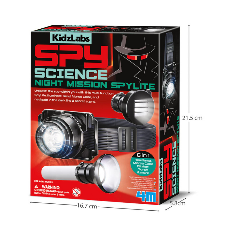 4M KidzLabs - Spy Science Night Mission Spylite (new) (5Y+)