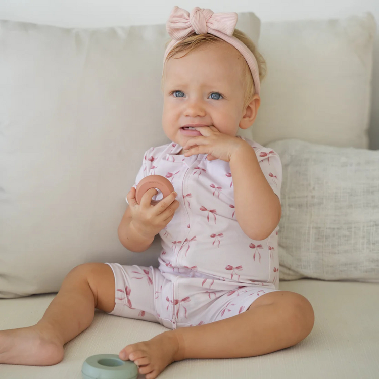 Joey & Mom Zipper Bamboo Romper