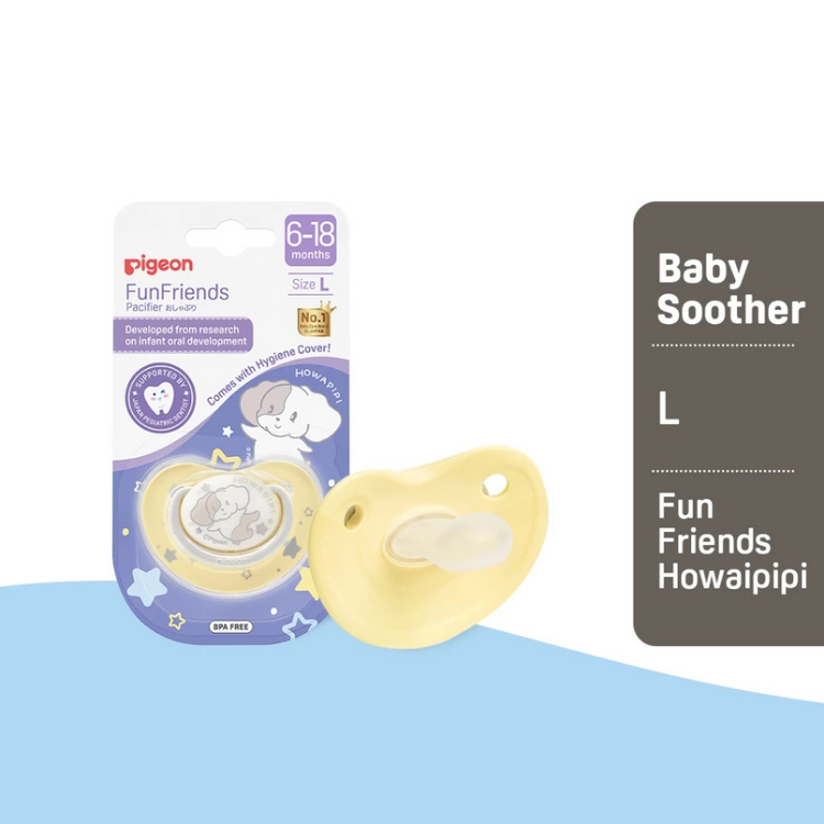 Pigeon FunFriends Howapipi Pacifiers - Size S/M/L