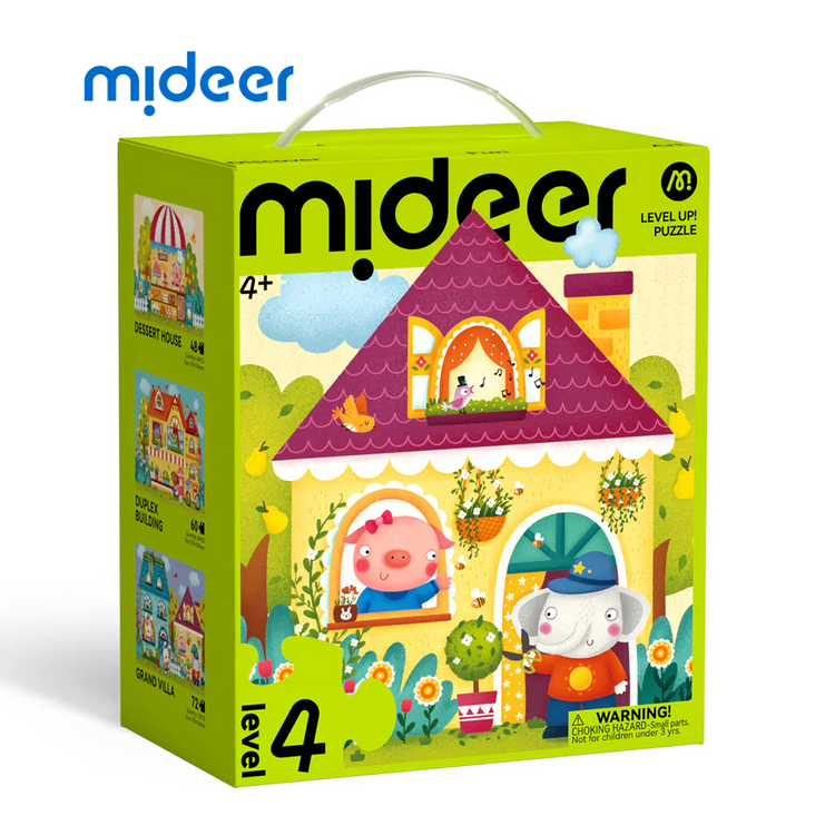 Mideer Level Up! Puzzle - Level4-Fairy Tale Town (4Y+)