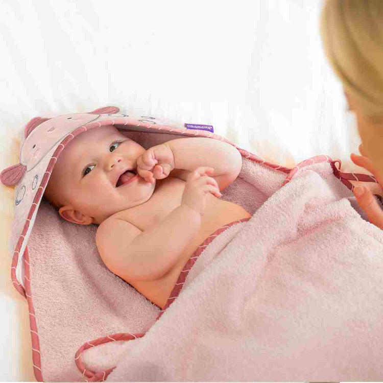 Clevamama Bamboo Apron Bath Towel - Pink (0M+)