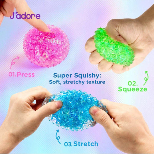 J'adore Spiky Orb Squishy Suitable for 3+ Years