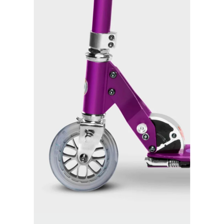Micro Sprite LED Purple Stripe (5y+) 2-wheel foldable scooter