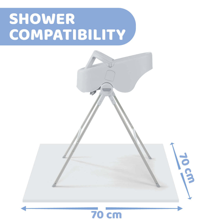 Chicco Bubble Nest Bath Tub Cool Grey