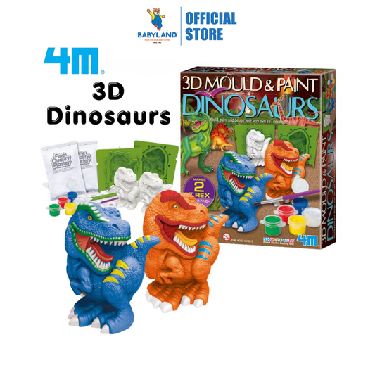 4M Mould & Paint 3D - Dinosaurs (5Y+)