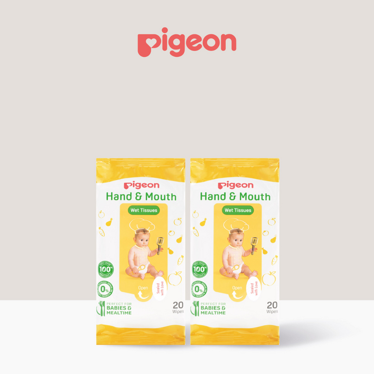 Pigeon Hand & Mouth Wet Tissues (20'S x 2)