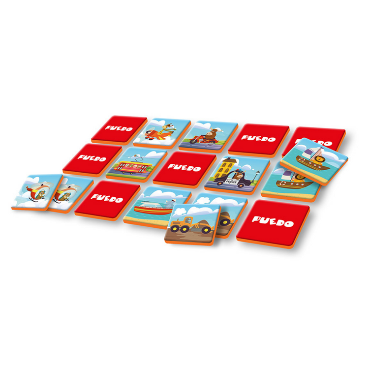 Puedo Memory Matching Game (2 variations: Transport, Animals)
