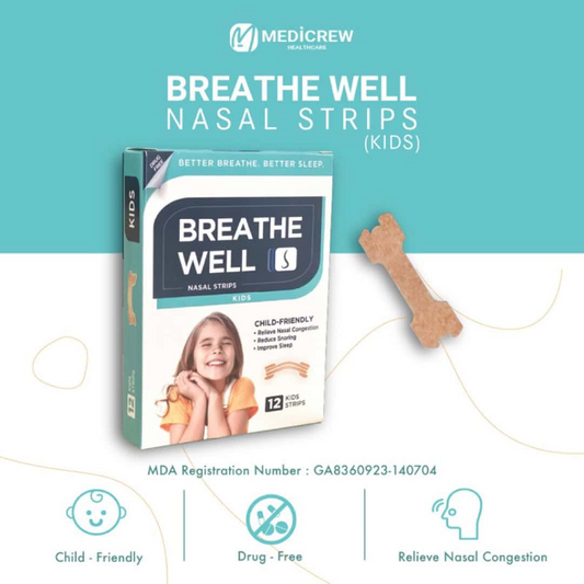 Breathe Well Kids Nasal Strips 12'S | for Kids nose opening