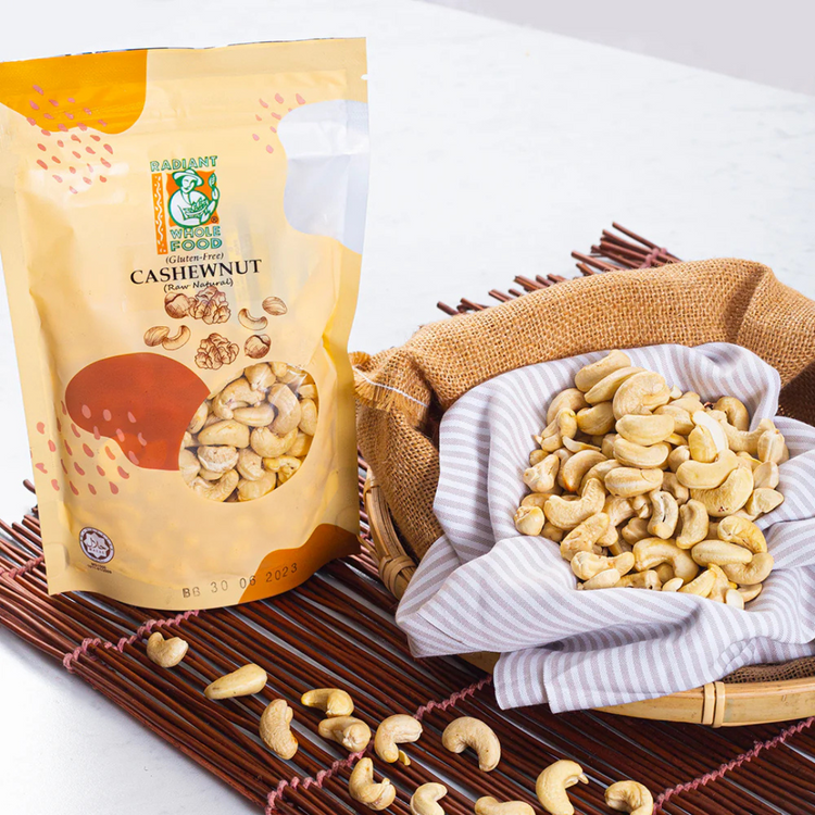 Radiant Natural Non Roasted Cashew Nut, Raw (Gluten Free) 200g