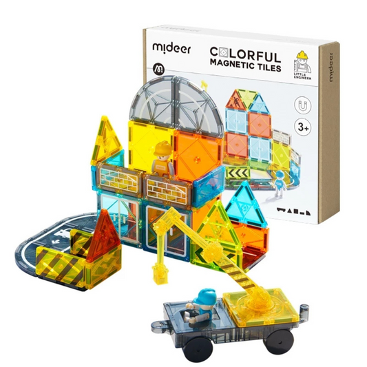 Mideer Colorful Magnetic Tiles - Little Architect (3Y+)