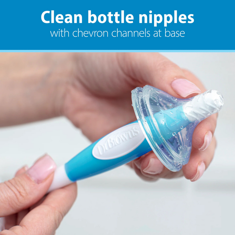 Dr Brown's Natural Flow Baby Bottle Brush (Blue)