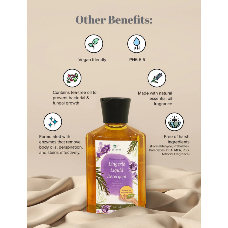 Lapure Lingerie Liquid Detergent 260ml