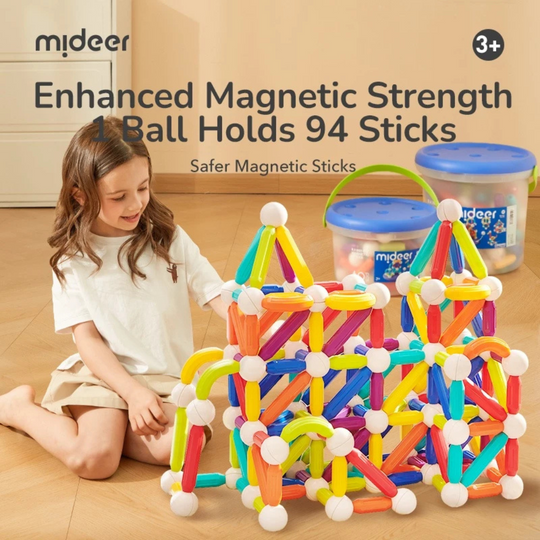 Mideer Rainbow Magnetic-Building Sticks