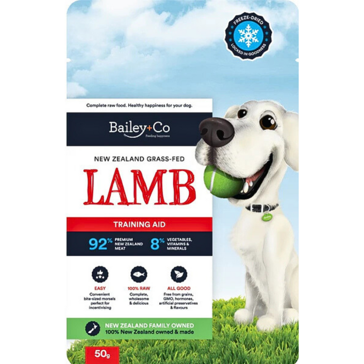 (Made in New Zealand) Bailey Co Freeze Dried Topper Meals - Single Ingredient (Venison, Beef, Lamb, Chickem+Salmon)