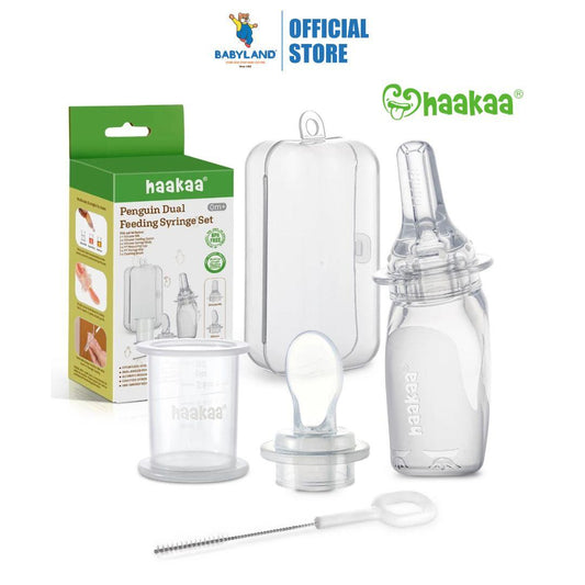 Haakaa Penguin Dual Feeding Syringe Set (0m+)