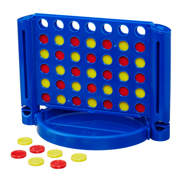 Connect 4 Grab & Go Game for Ages 6 and Up, Portable Game for 2 Players, Travel Game