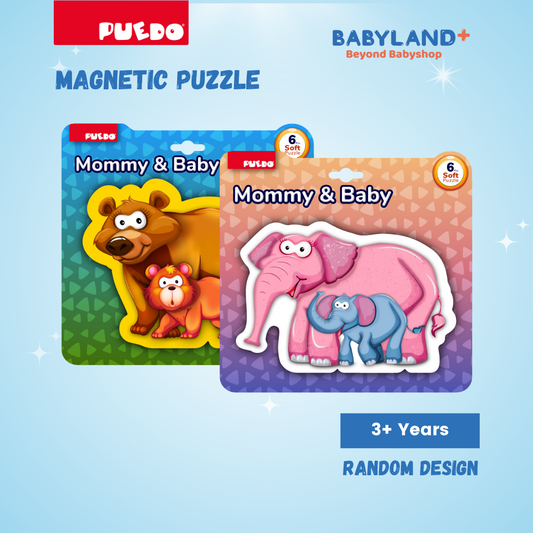 Puedo Magnetic Puzzle Mommy & Baby (2 variations: Bear, Elephant)