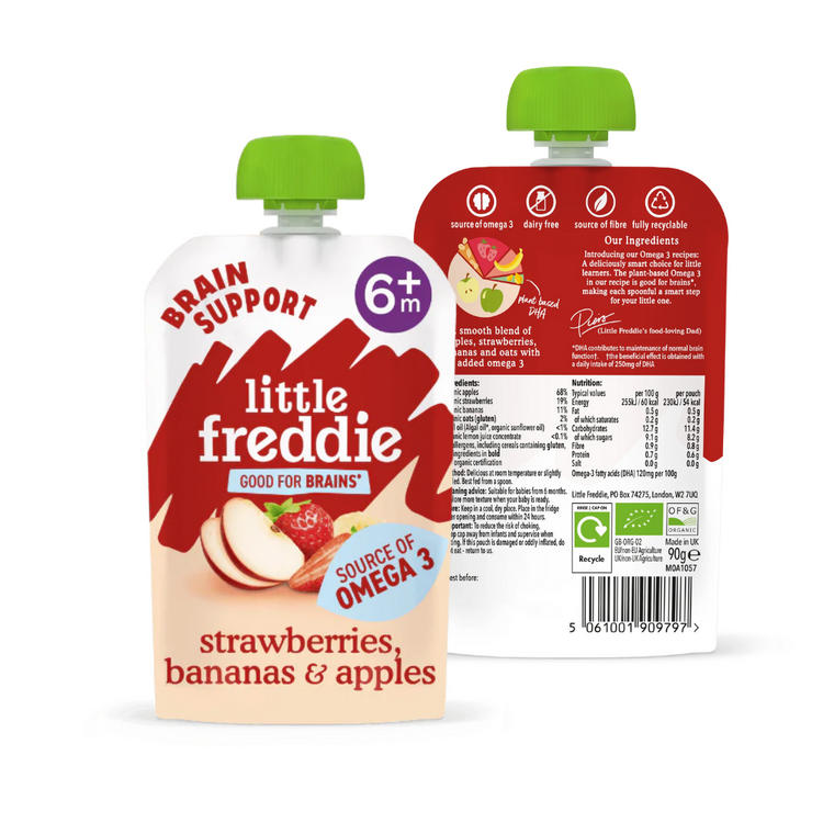 Little Freddie Organic Fruits Pouches (6m+) (90g-100g) - Puree
