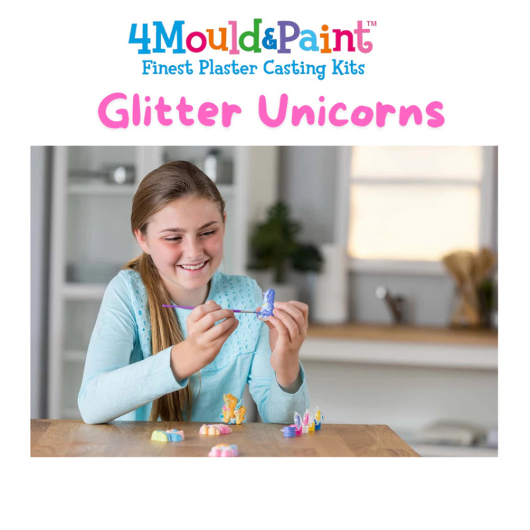 4M Mould & Paint - Glitter Unicorns (5Y+)