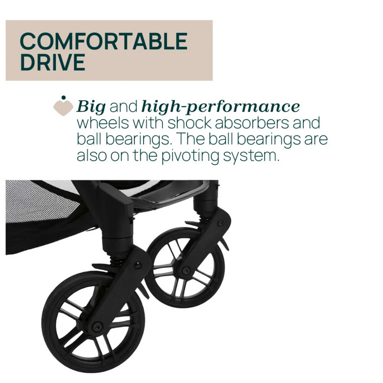 Chicco Goody XPlus Auto Fold Stroller - Dark Shadow (Newborn up to 22kg)