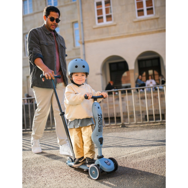 Scoot And Ride Highwaykick 1 Push and Go - Steel (1-5 Yrs)