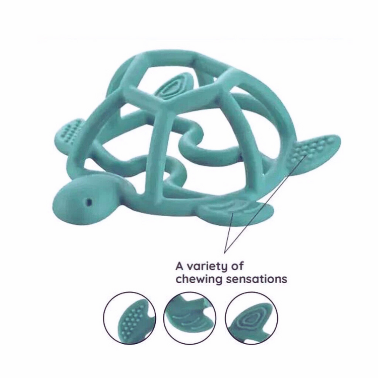 Richell Silicone Play Teether - 3m+ (Apple/ Bunny/ Turtle)