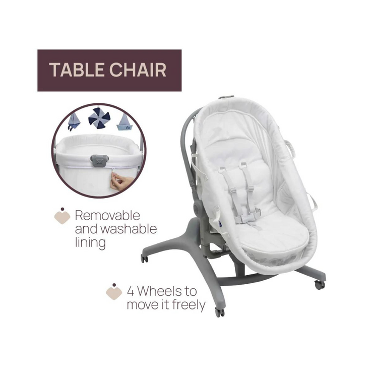 Chicco Baby Hug 5in1 Pro Crib - White Cream