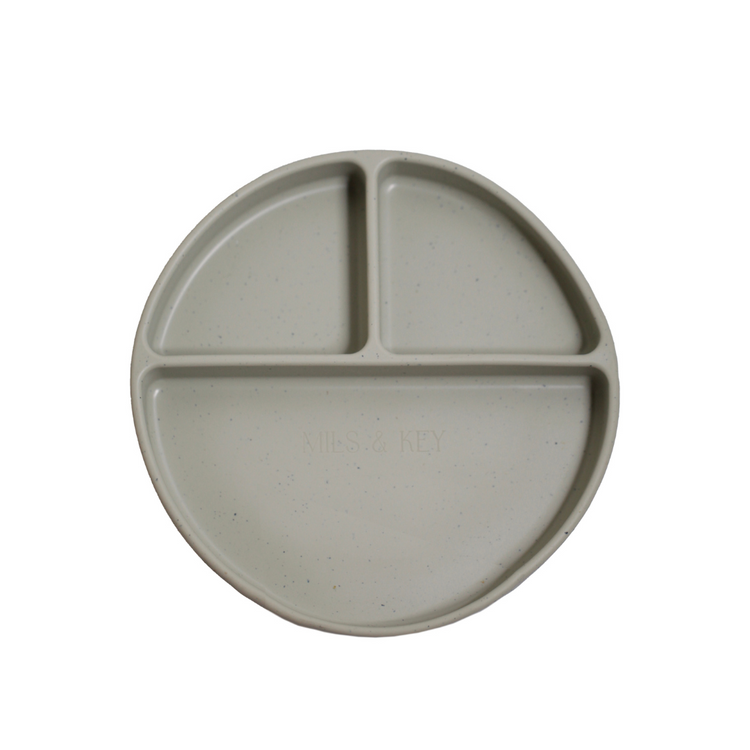Mils and Key Speckled Divided Plate (12m+)