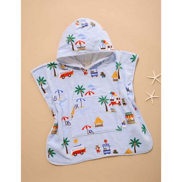 Purebaby Organic Cancun Hooded Towelling Poncho
