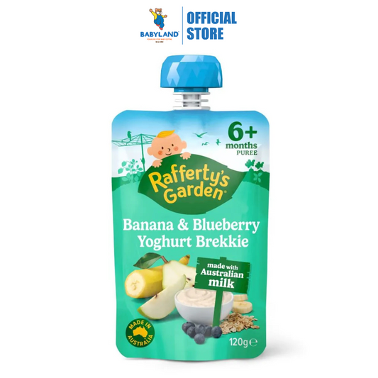 Rafferty's Garden Blueberry, Banana & Pear Yoghurt Brekkie 120g | Suitable for 6+ months