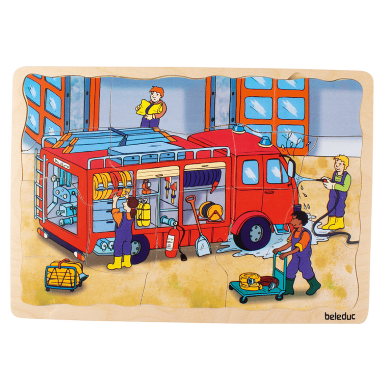 Beleduc 5 in 1 Layer Puzzle (Fire Brigade) (4Y+)