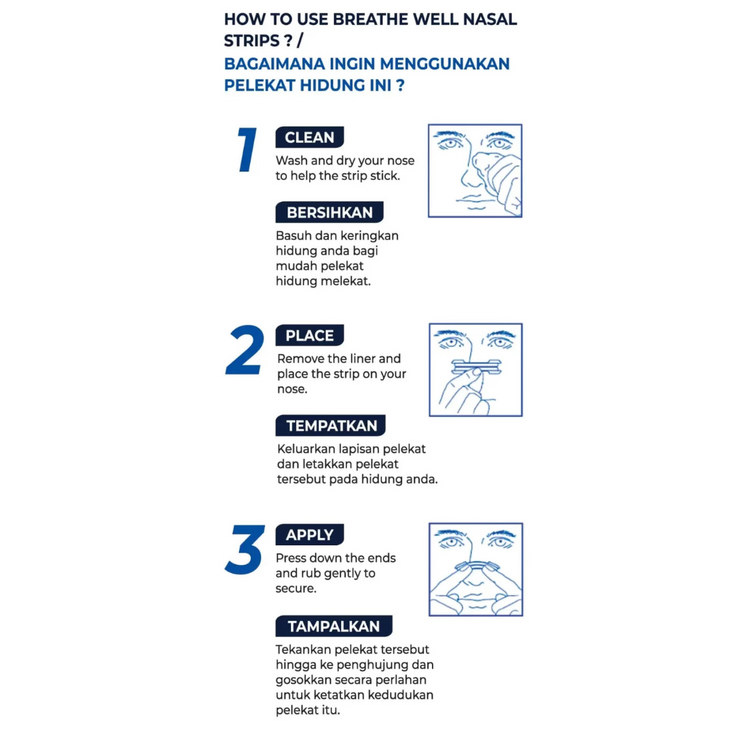 Breathe Well Nasal Strips Original 12'S