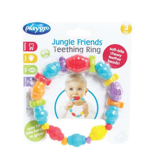 Playgro Jungle Friends Teething Ring 3M+