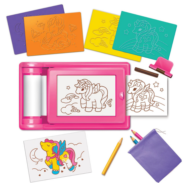 4M KidzMaker - Unicorn Rub Art Studio (4Y+)