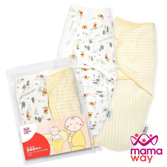 Mamaway Cocoon Swaddle Wrap 2 Pcs - Disney Winnie the Pooh | Bedung Bayi