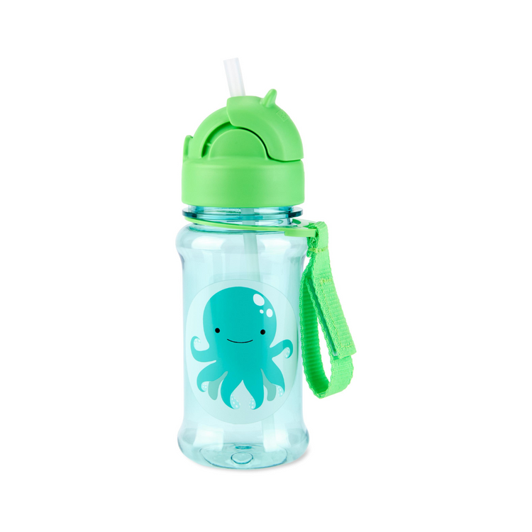 Skip Hop Zoo Tritan Renew Straw Bottle - Octopus (355ml)