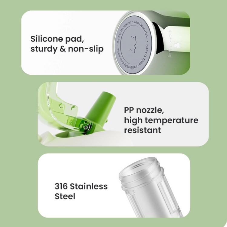 Cocosmile 8210B Dudu Thermos Drinking Cup 370ml - Black