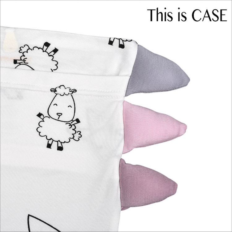 Baa Baa Sheepz Bed-Time Buddy Case Cute Big Star With Color tag