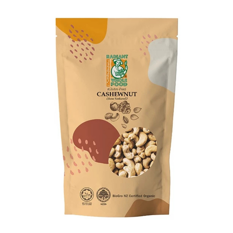 Radiant Natural Non Roasted Cashew Nut, Raw (Gluten Free) 200g
