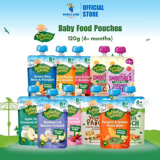 Rafferty's Garden Baby Food Pouches 120g For 6+ months