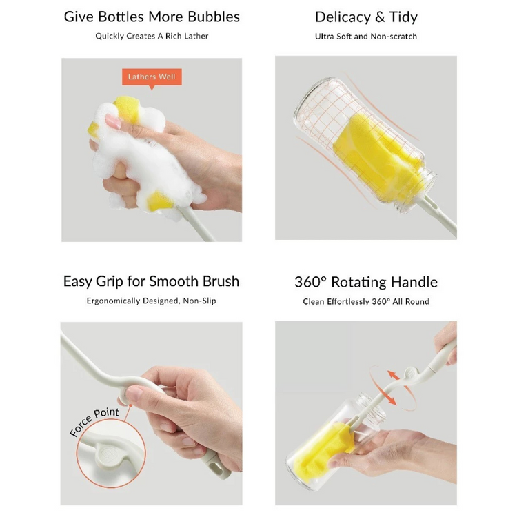 Simba Silky Rotating Sponge Bottle Brush
