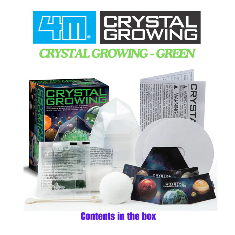 4M Crystal Growing - Crystal Imaginations Green (New Version) (10Y+)