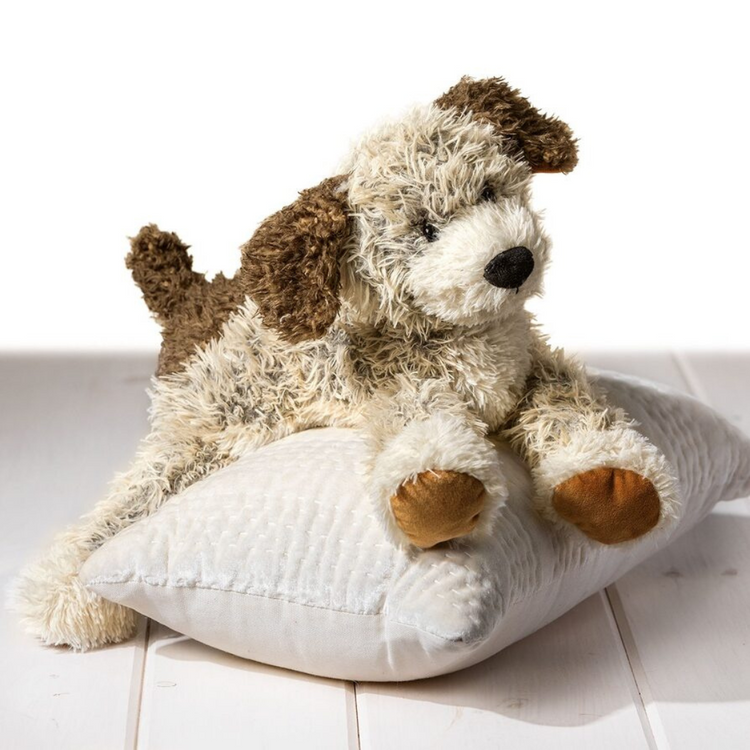 Mary Meyer Fabfuzz Lying Scruffy Puppy - 18″