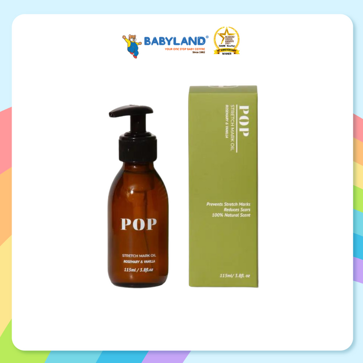 Pop Neutral Stretch Mark Oil (Rosemary & Vanilla) (115ml)
