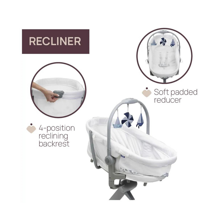 Chicco Baby Hug 5in1 Pro Crib - White Cream