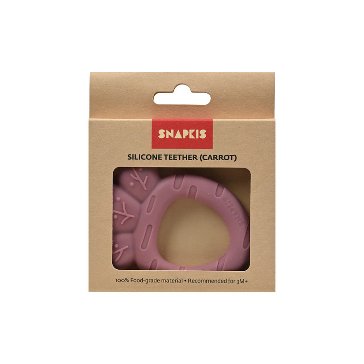 Snapkis Silicone Teether Carrot (3m+)