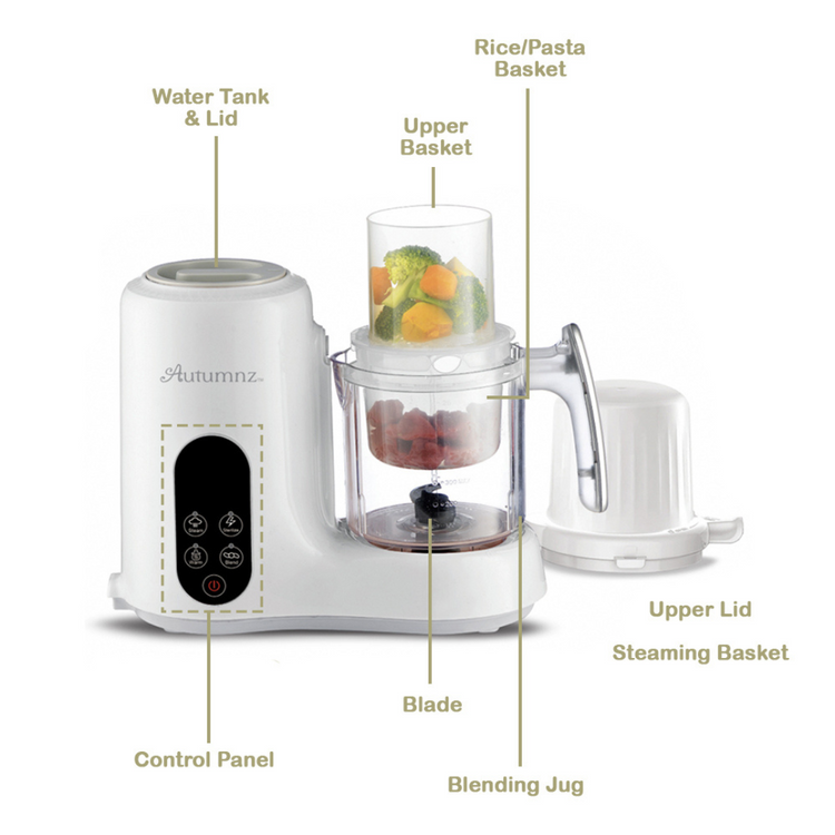 AUTUMNZ Double Tier Multifunctional Baby Food Processor