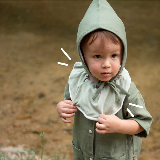 Saeson Tencel Crescent Bib (2-pack) 100% Tencel